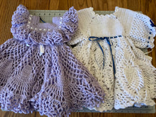 Load image into Gallery viewer, Crochet Baby Dress 6-12 months
