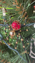 Load and play video in Gallery viewer, Christmas Spider Ornament
