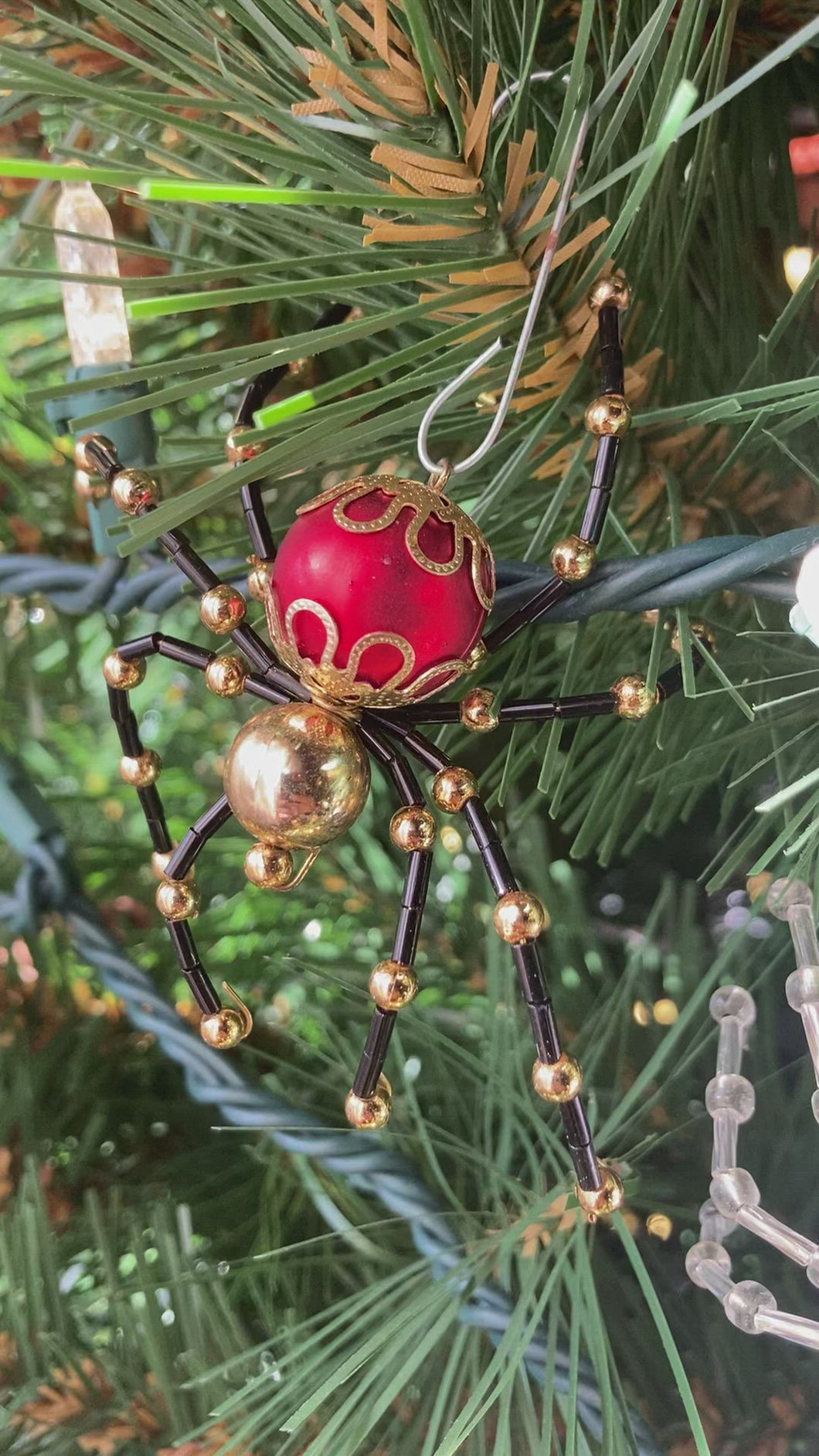 Christmas Spider Ornament