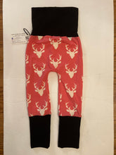 Load image into Gallery viewer, 9mo-3T Pink Deer Reindeer Black Bands Maxaloones

