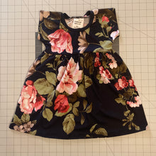 Load image into Gallery viewer, 18-24 months Floral Navy Soft Dress
