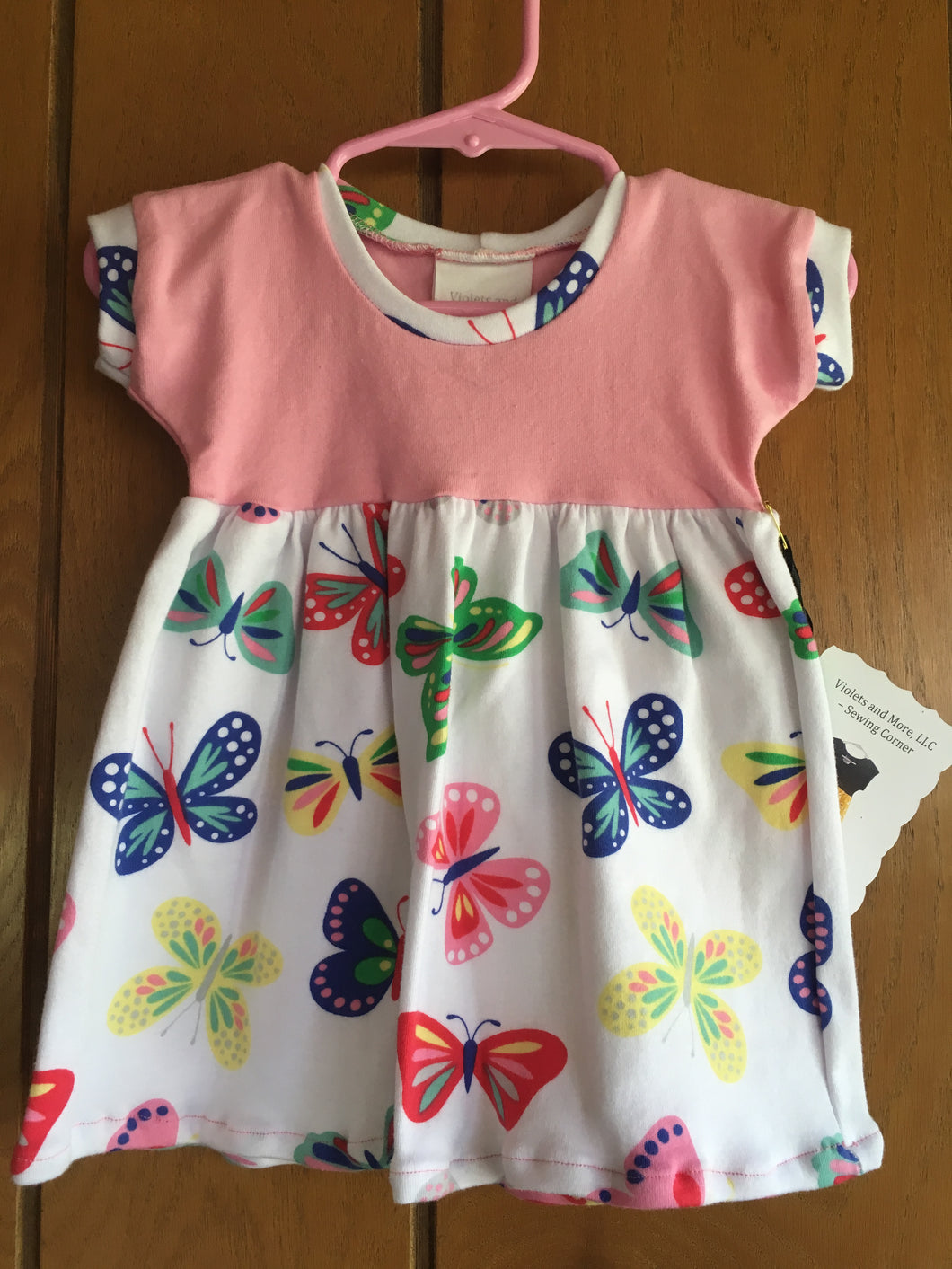 Butterfly Cotton Knit Dolman Dress