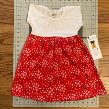 Load image into Gallery viewer, Red Snowflake Dolman Dress
