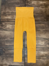 Load image into Gallery viewer, 9mo-3T Mustard Orange Cotton Spandex Maxaloones
