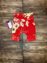 Load image into Gallery viewer, 9mo-3T Red Floral Soft Maxaloones
