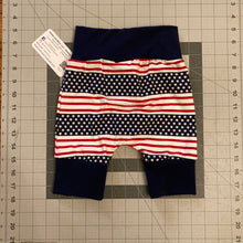 Load image into Gallery viewer, 9mo-3T Red, White, and Blue Striped Maxaloones Shorts
